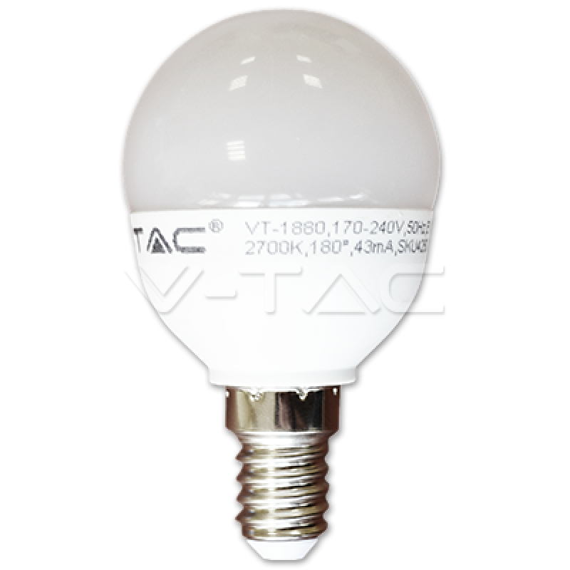 LED Bulb - LED Bulb - 6W E14 P45 Warm White